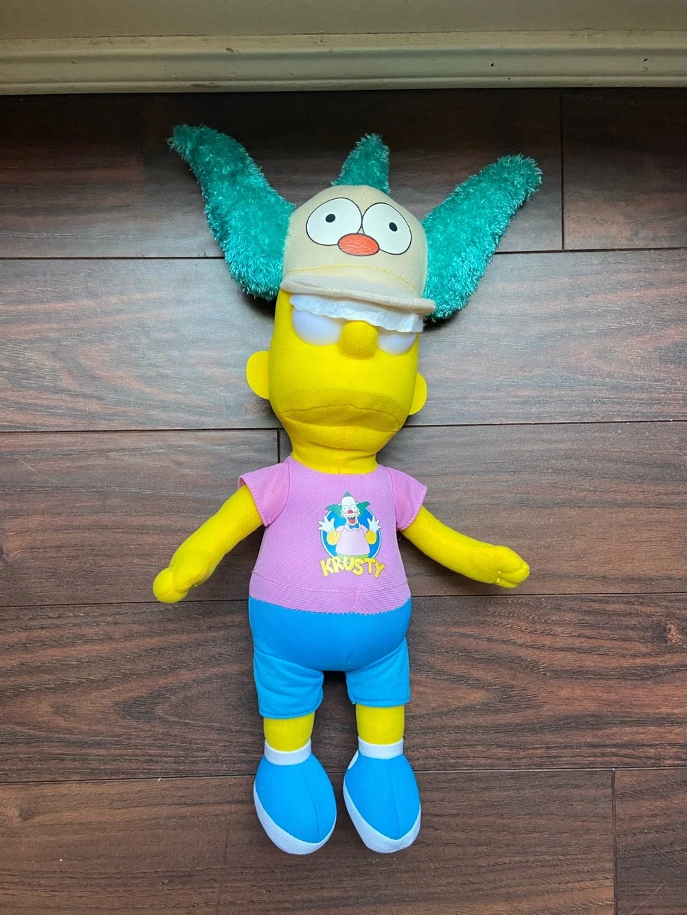 Bart Simpson Krusty The Clown Plush Doll Toy